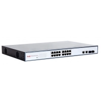 FEPS-1816F switch PoE 8level (16x FE, 2x Combo GE/SFP, 16x PoE)