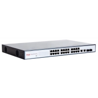FEPS-2624F switch PoE 8level (24x FE, 2x Combo GE/SFP, 24x PoE)