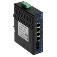 114P-4POE-20 Switch przemysłowy PoE ULTIPOWER 4xFE PoE, 1xFO SC