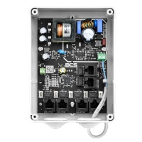 BCS-IP5/E-S switch PoE do 5 kamer IP w obudowie IP55(dławnice gumowe) BCS-S z zasilaczem 75W