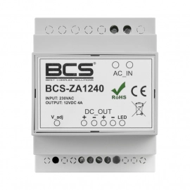 BCS-ZA1240 BCS zasilacz 12V 4A