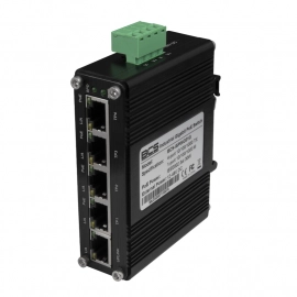 BCS-ISP04G01G BCS 4 portowy przemysłowy switch PoE na szynę DIN Uplink