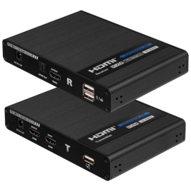 BCS-UTP-KVM-4K zestaw konwerterów do przesyłu sygnału HDMI oraz USB