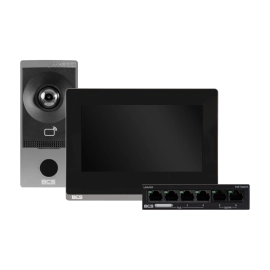 Zestaw wideodomofonowy IP BCS-P-VIS01 BCS Point panel monitor switch PoE
