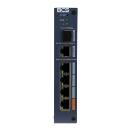 BCS-L-SP0401G-1SFP-M switch zarządzalny 4xPoE 60W DIN SFP BCS Line