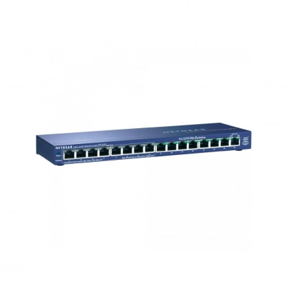 Netgear Switch FS116PEU 16x10/100 Port, 8xPoE Port