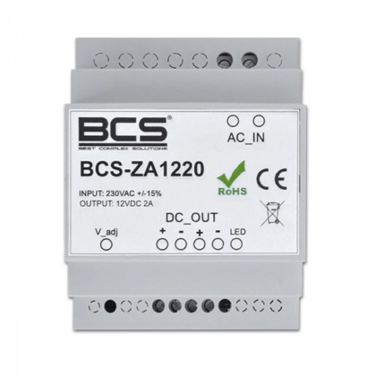 BCS-ZA1220 Dedykowany zasilacz do systemu videodomofonowego IP BCS
