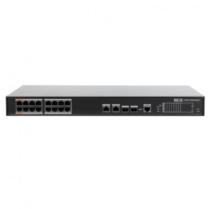 BCS-L-SP1602G-2SFP BCS Line switch PoE 18 portowy (16xRJ45 POE, 2xRJ45, 2xSFP)