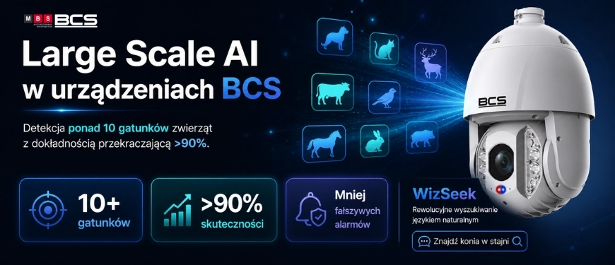 Inteligentna detekcja zwierząt i wyszukiwanie WizSeek w urządzeniach BCS