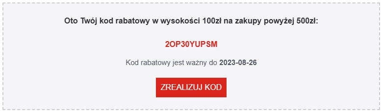 100zł rabatu na start - Tylko dla nowych Klientów!