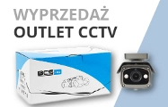 mały banner wyprzedaż kamera karton outlet cctv