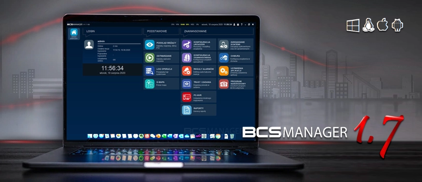BCS Manager 1.7 i licencje dodatkowe w najnowszym oprogramowaniu