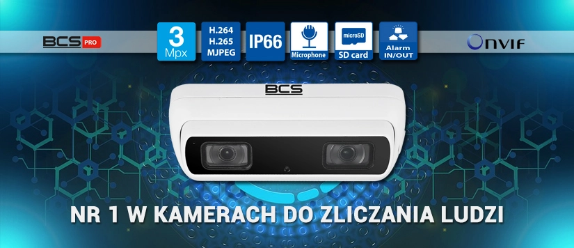Najlepsza kamera do liczenia ludzi - BCS-PCIP4301IR