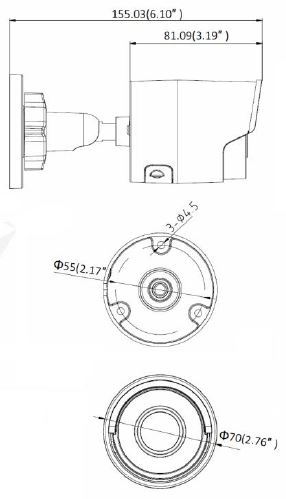 Wymiary BCS-V-TI421IR3