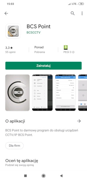 Podgląd na żywo z kamer BCS Point przez P2P - Android i iOS