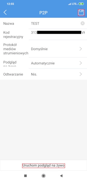 Podgląd na żywo z kamer BCS Point przez P2P - Android i iOS