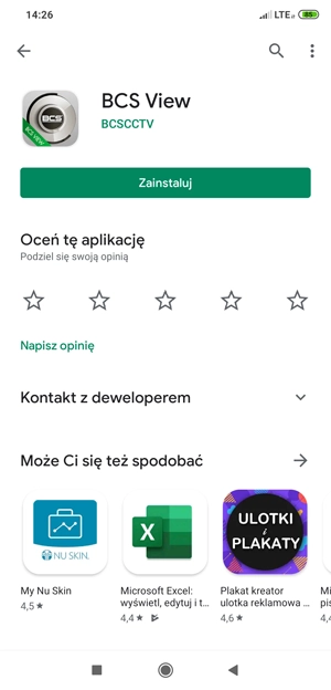 Podgląd na żywo z kamer BCS View/Basic przez P2P - Android/iOS