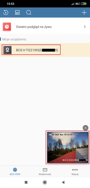 Podgląd na żywo z kamer BCS View/Basic przez P2P - Android/iOS